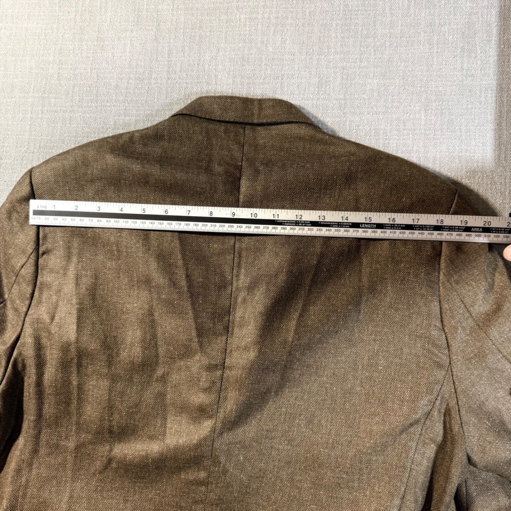 Peter Millar Sport Coat Silk Wool Blend 44 Brown Made In Italy‎ - Picture 8 of 9